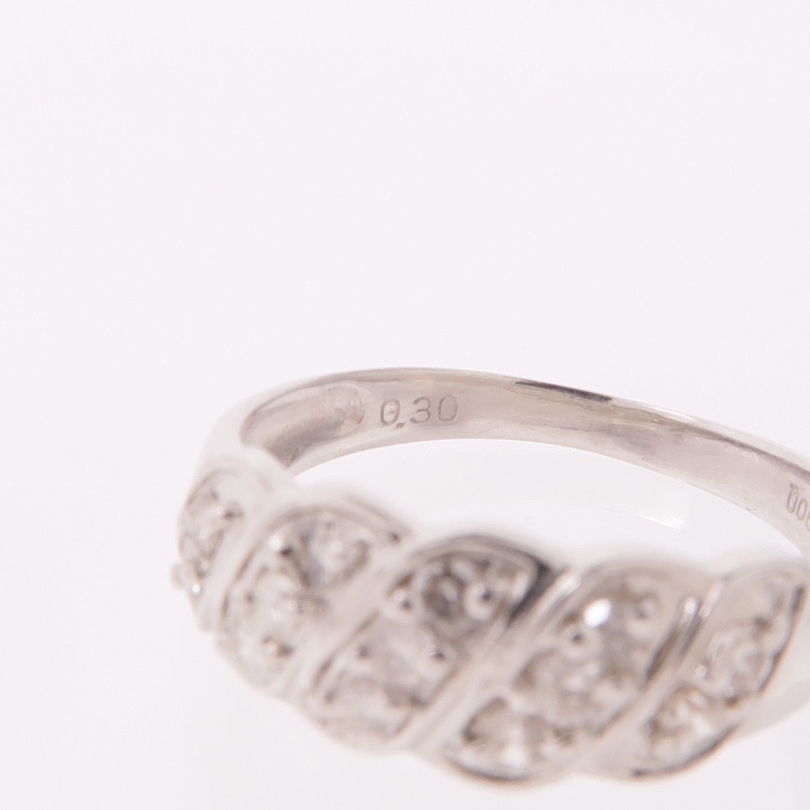 JEWELRY 【激減優惠】PT900鉑金Diamond Ring鑽石戒指US#5