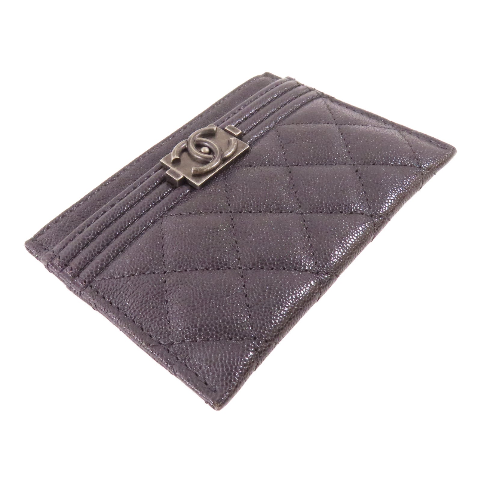 CHANEL 牛皮皮革Boy Card Case卡片套