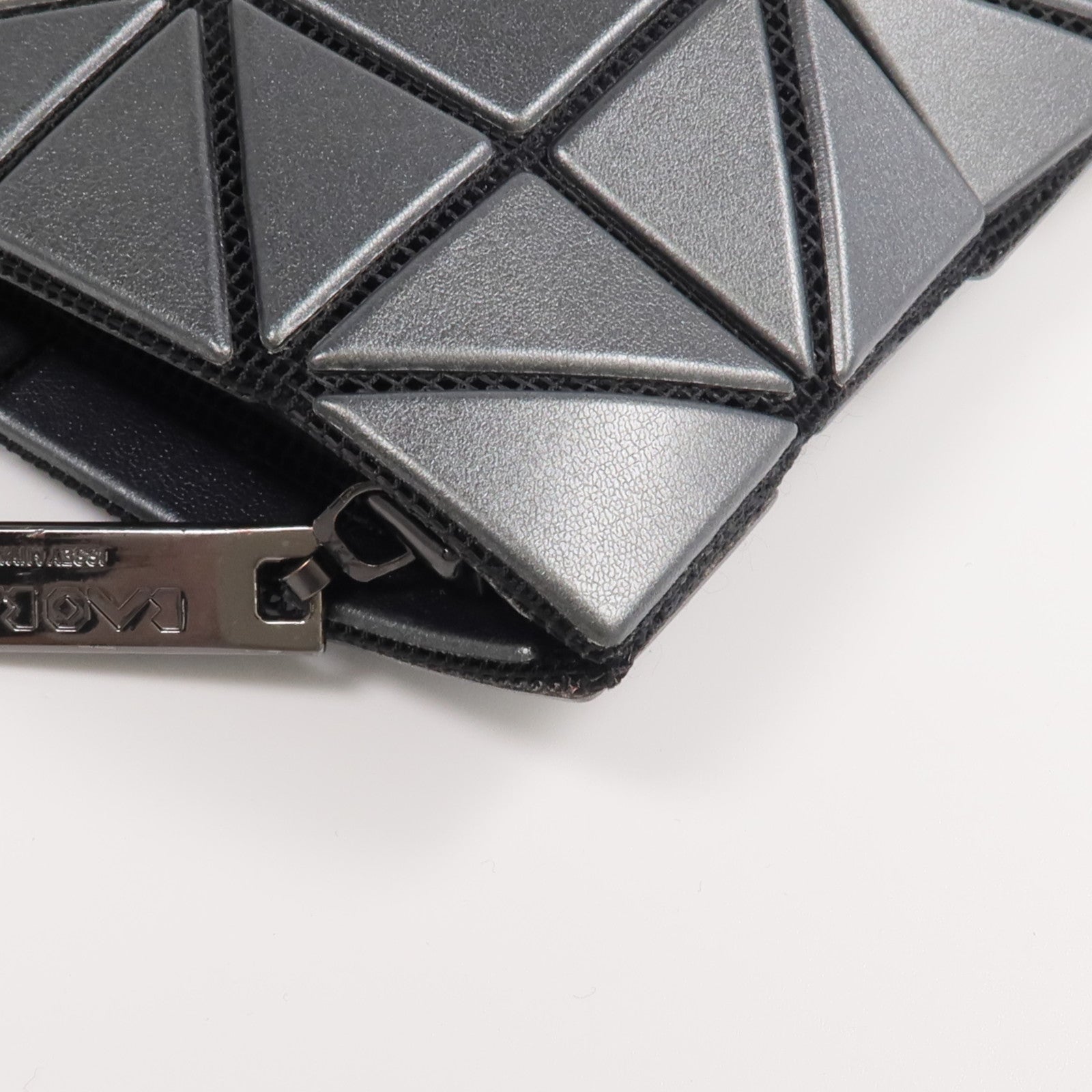 BAO BAO ISSEYMIYAKE PVC Bao Bao Card/Coin Case銀扣零錢包/卡片套