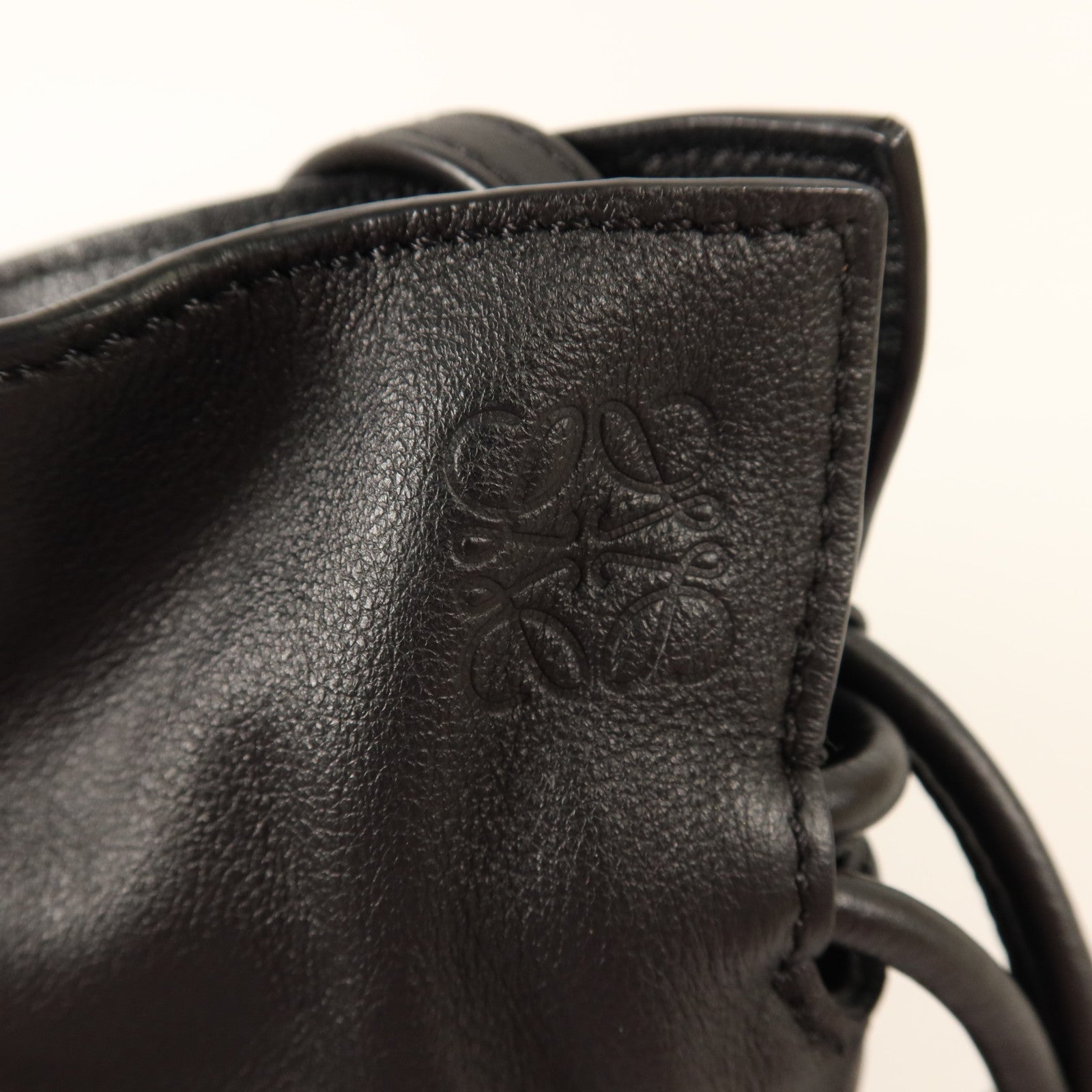 LOEWE 羊皮皮革Mini Flamenco Clutch/Shoulder手拿/肩背兩用袋