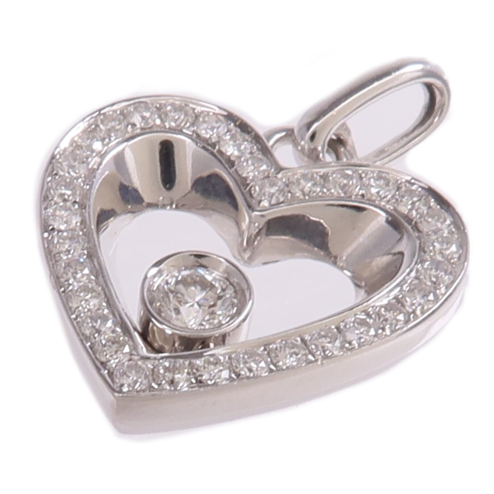 JEWELRY 18K白金Diamond Pendant Top鑽石吊墜