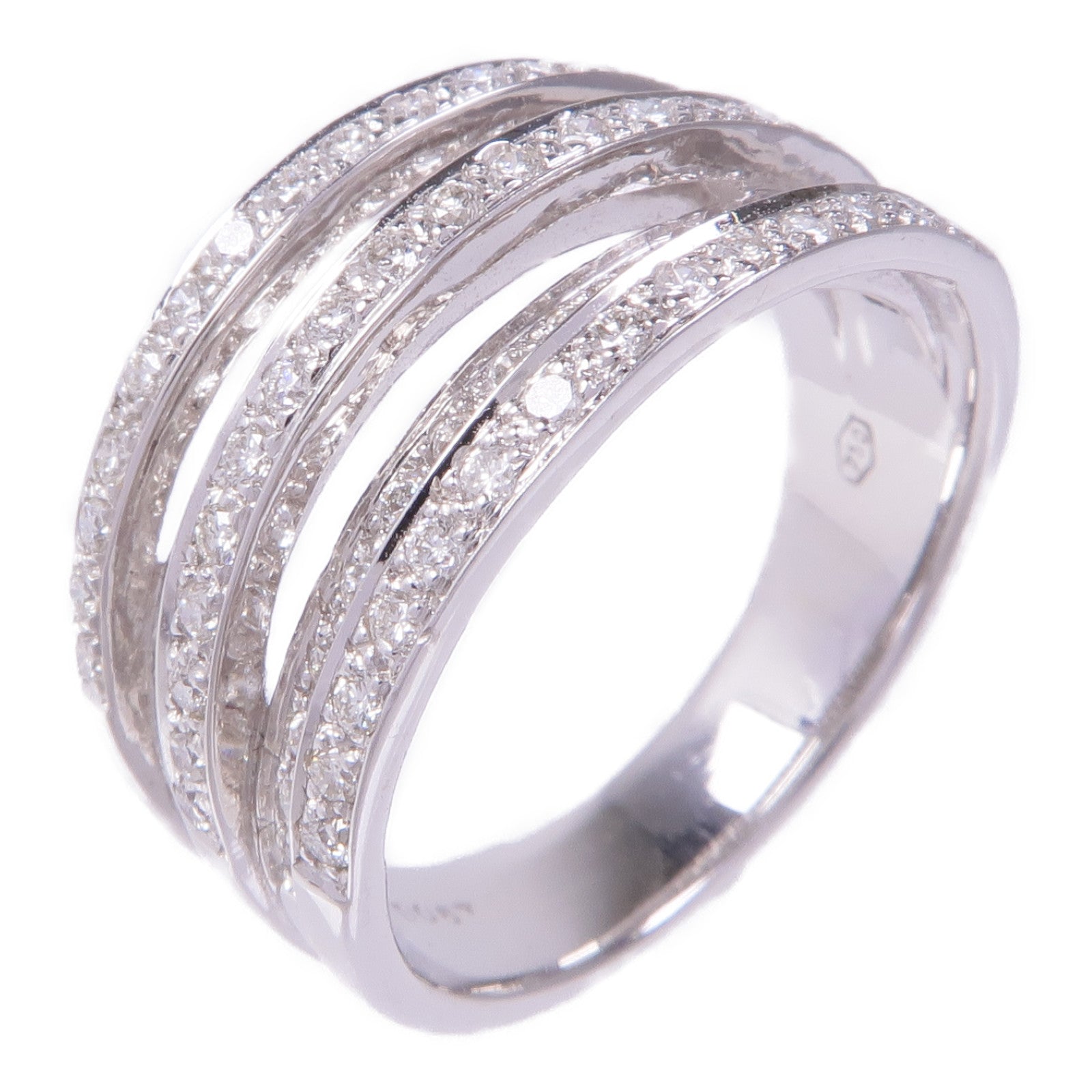 JEWELRY 18K白金Diamond Ring鑽石戒指US#6.75