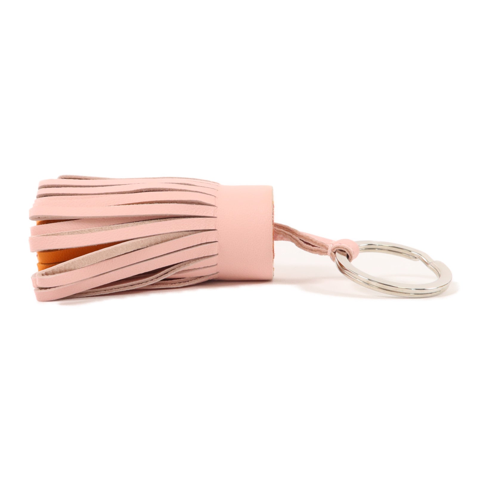 HERMES Milo皮革Carmen Key Ring鎖匙扣Rose Sakura