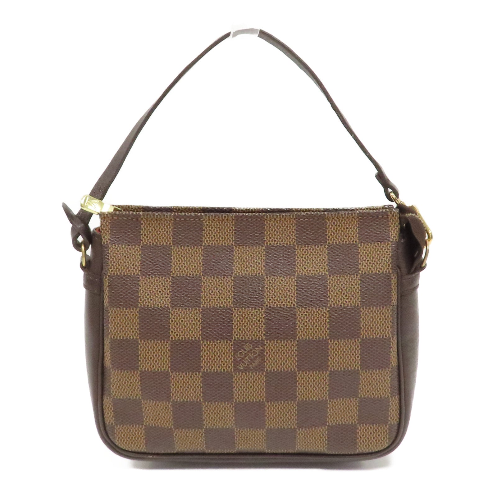 LOUIS VUITTON 【激減優惠】Damier Trousse Makeup金扣手拿包啡色