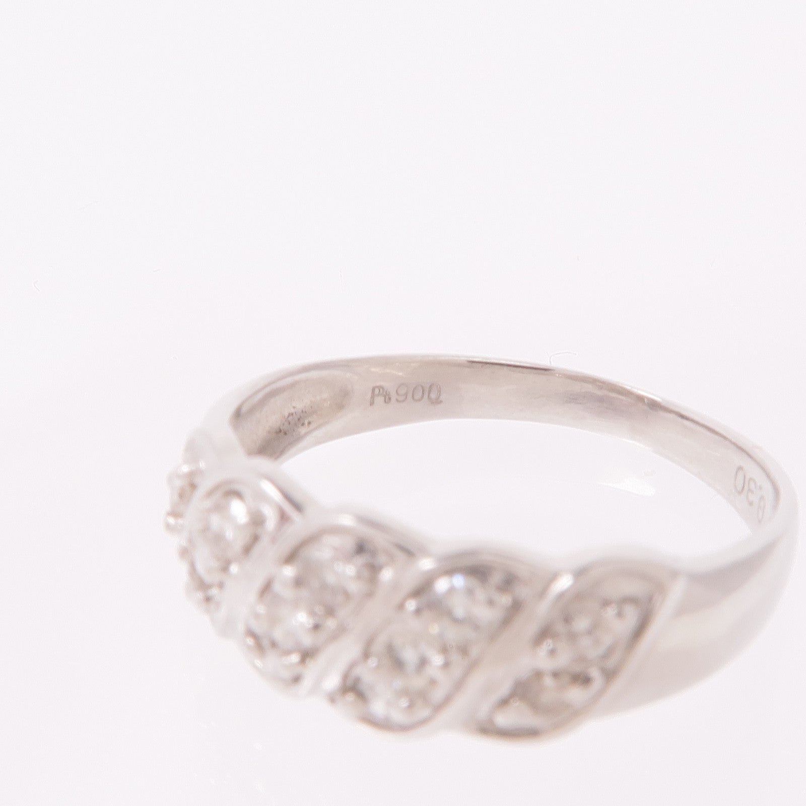 JEWELRY 【激減優惠】PT900鉑金Diamond Ring鑽石戒指US#5