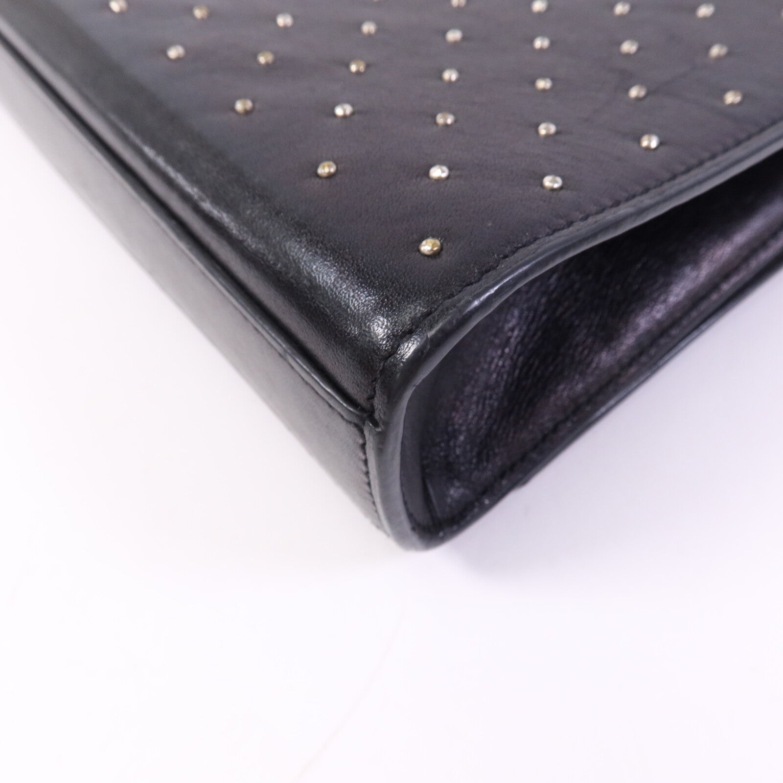 SAINT LAURENT 牛皮皮革Chain Shoulder Bag銀扣鏈帶肩背袋