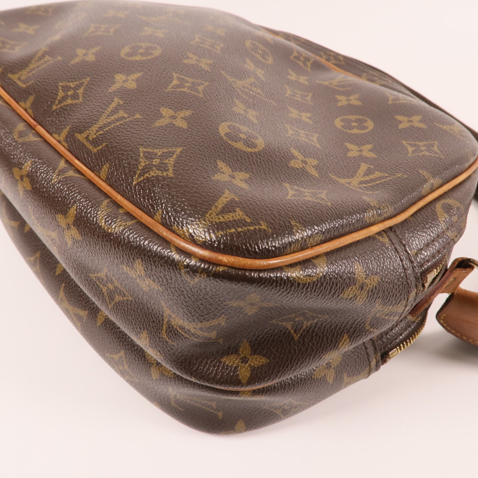 LOUIS VUITTON Monogram Reporter PM金扣肩背袋