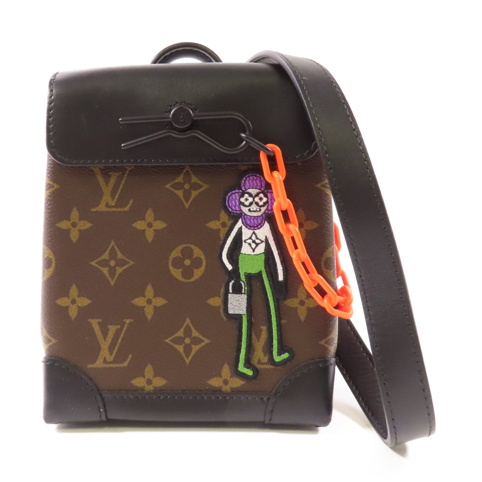 LOUIS VUITTON LV Steamer Nano Shoulder Bag M80327 Monogram Brown/Black