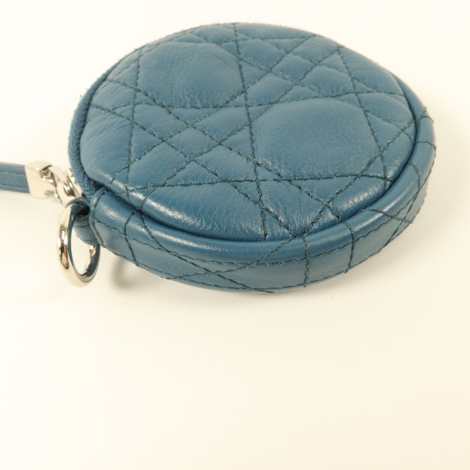 Dior 牛皮皮革Caro Round Coin Purse零錢包