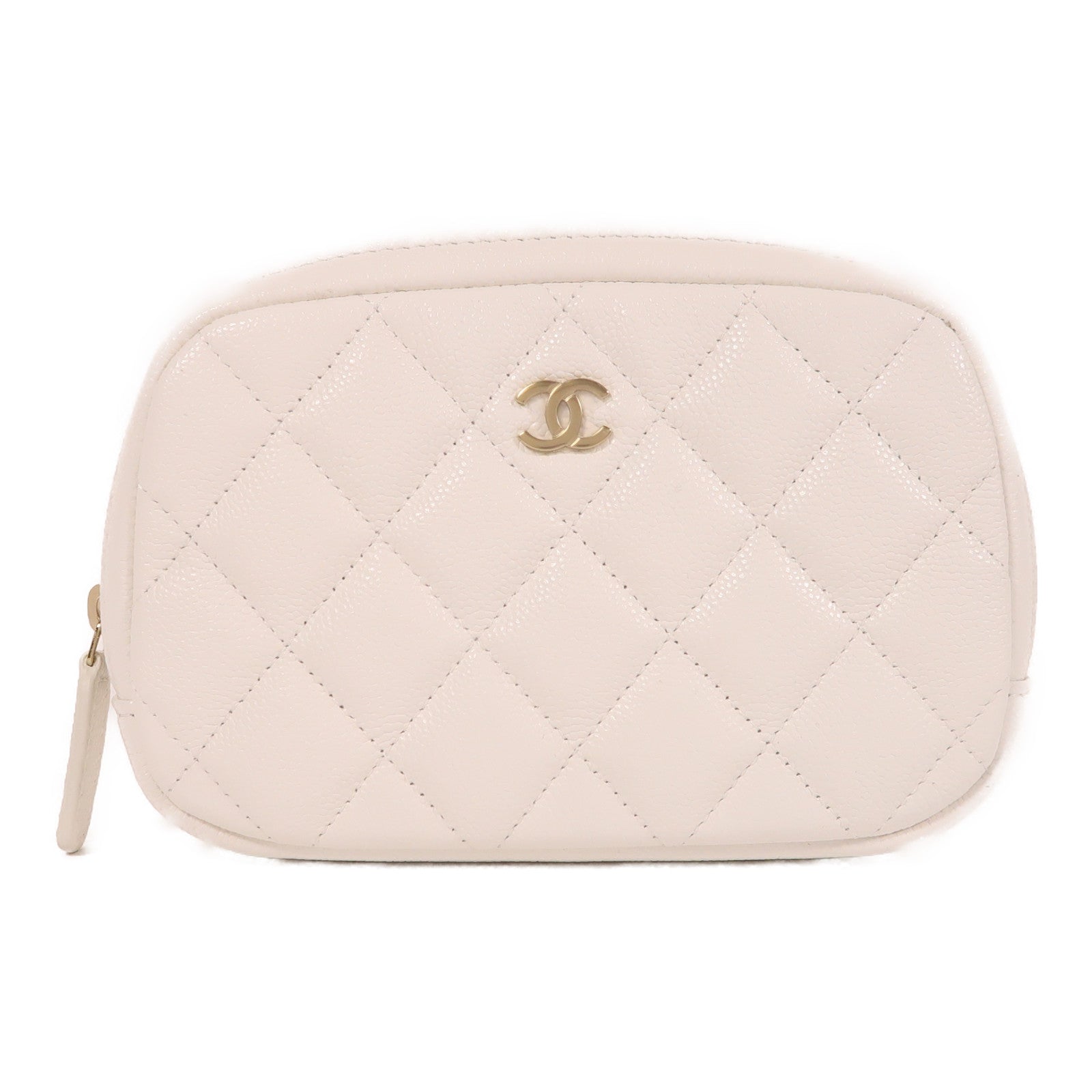 CHANEL 牛皮皮革Cosmetic Pouch金扣手拿包