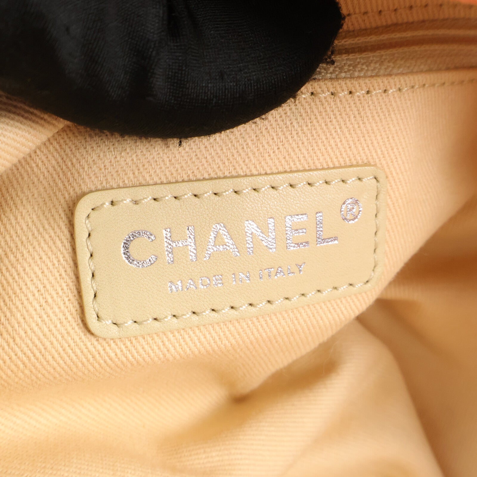 CHANEL 帆布Bandana XL鏈帶肩背袋