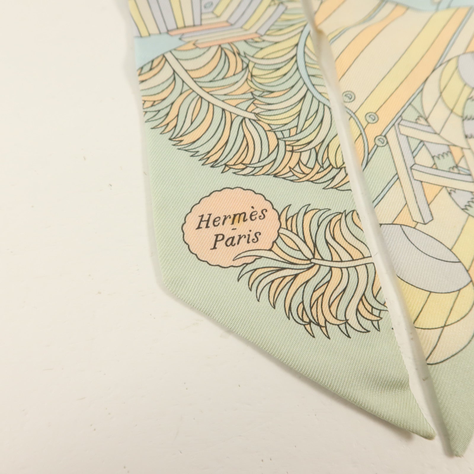 HERMES 絲質Twilly絲巾