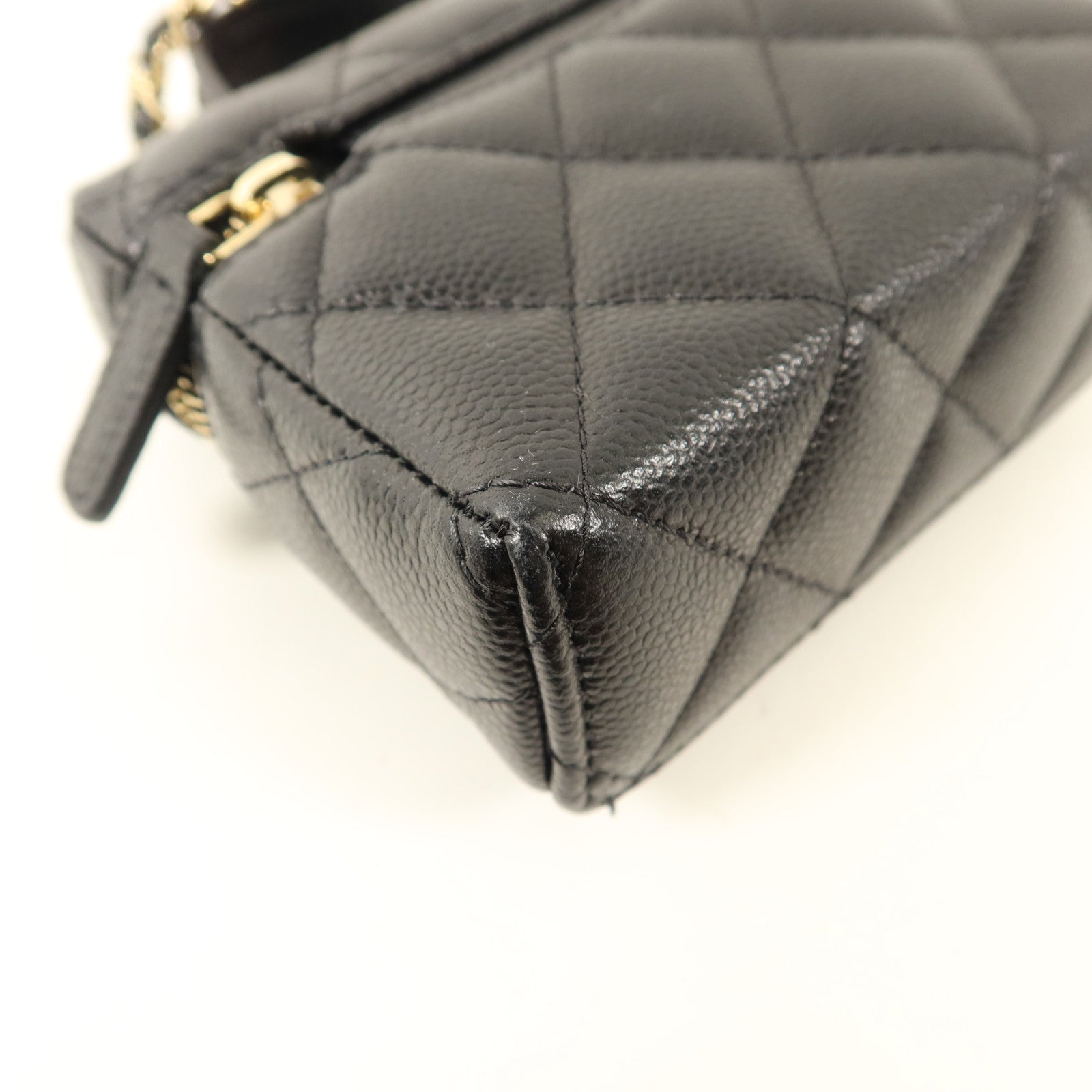 CHANEL 牛皮皮革Classic Mini Bag Charm金扣掛飾