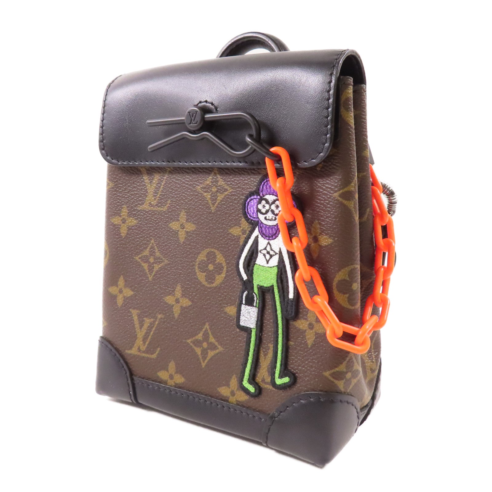 LOUIS VUITTON LV Steamer Nano Shoulder Bag M80327 Monogram Brown/Black