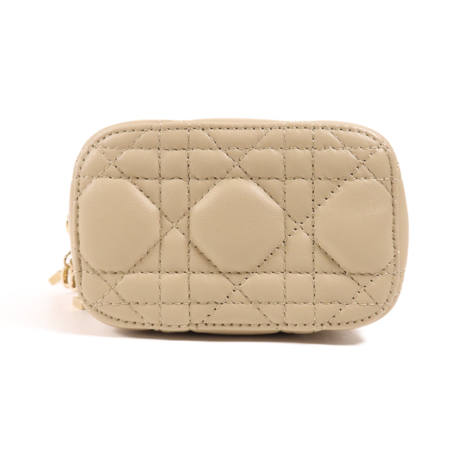 Dior 牛皮皮革Micro Vanity Case金扣手挽肩背兩用袋