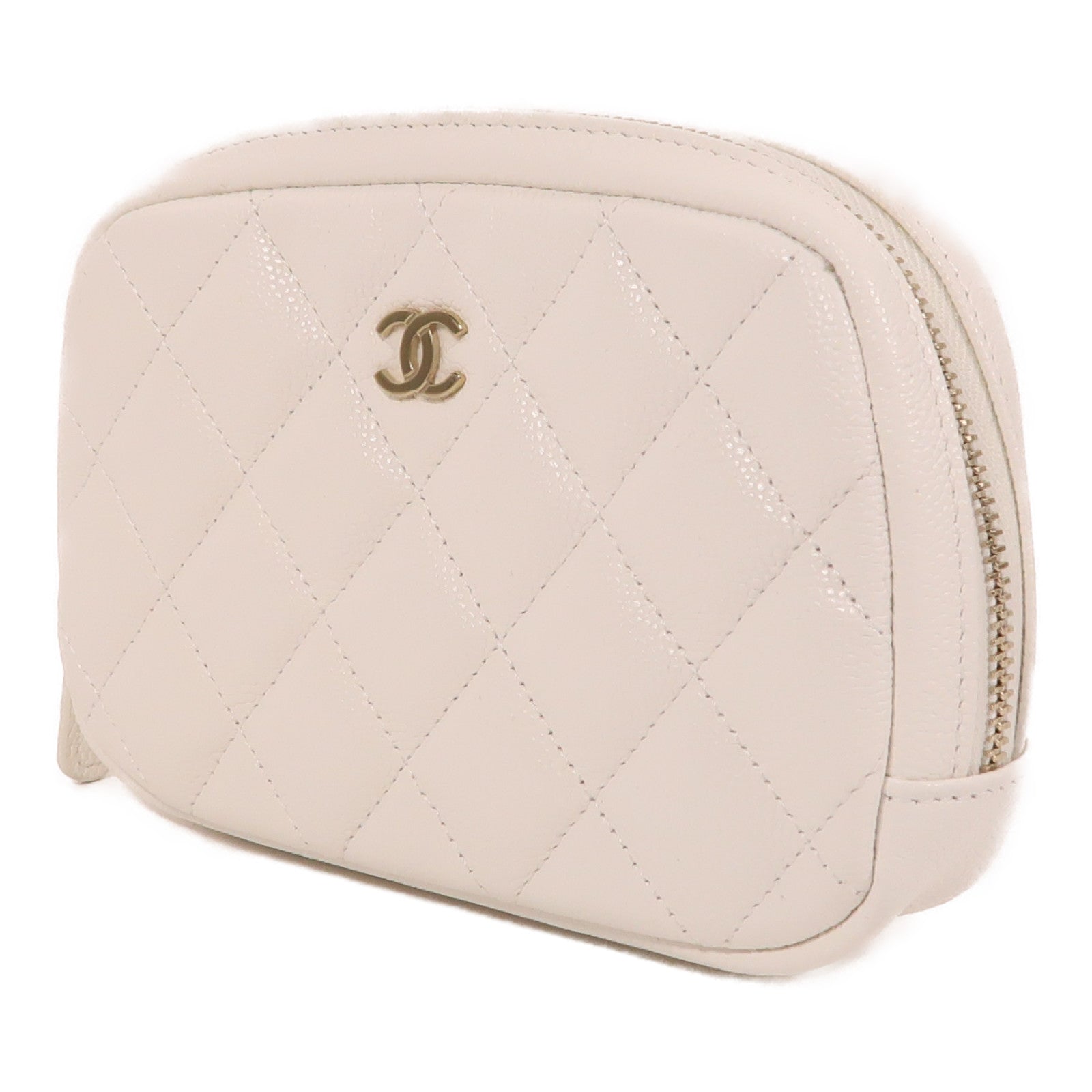 CHANEL 牛皮皮革Cosmetic Pouch金扣手拿包