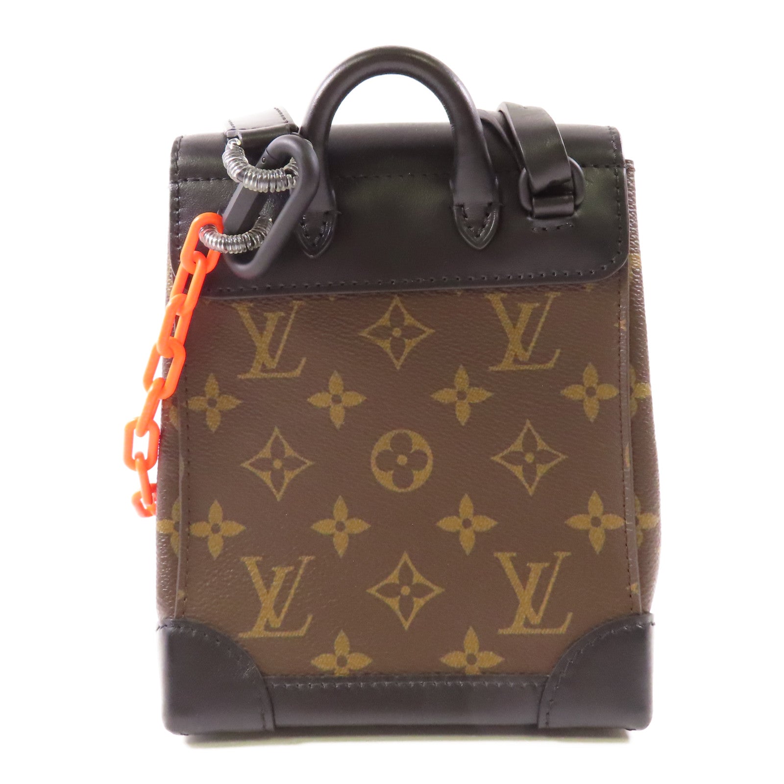 LOUIS VUITTON LV Steamer Nano Shoulder Bag M80327 Monogram Brown/Black