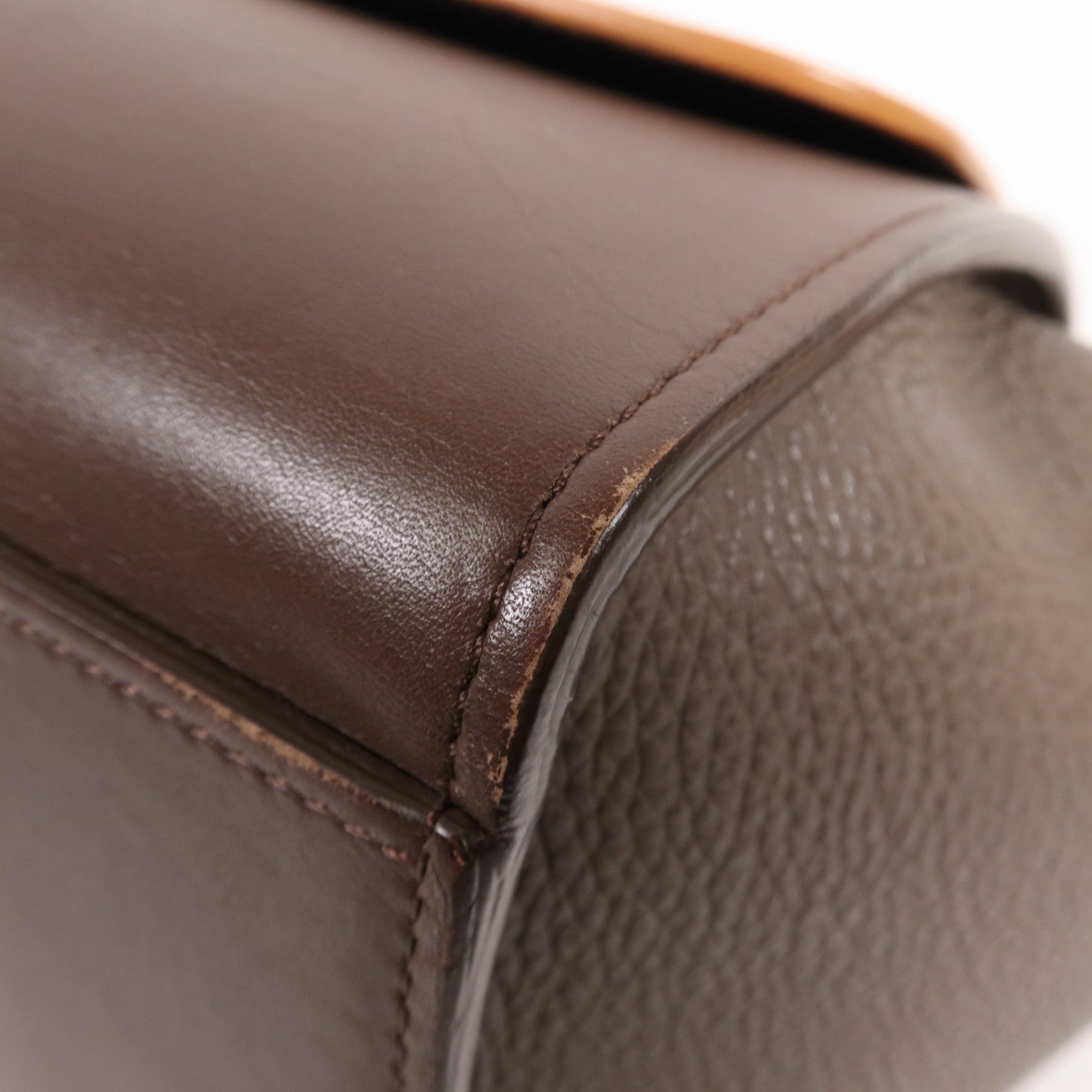 CELINE 牛皮皮革Trapeze Small金扣手挽肩背兩用袋