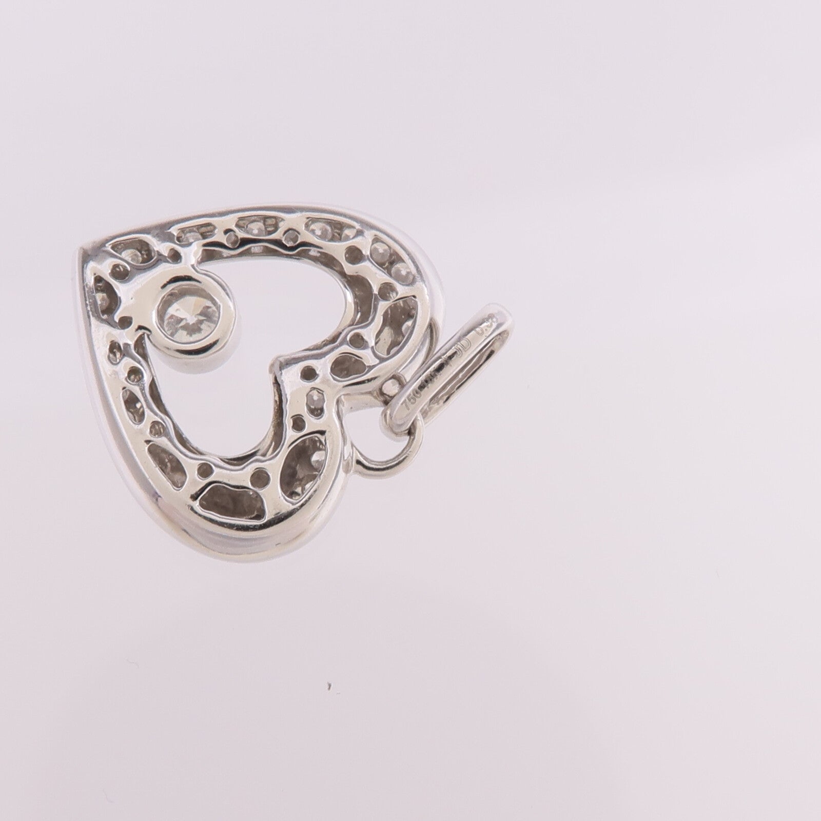 JEWELRY 18K白金Diamond Pendant Top鑽石吊墜