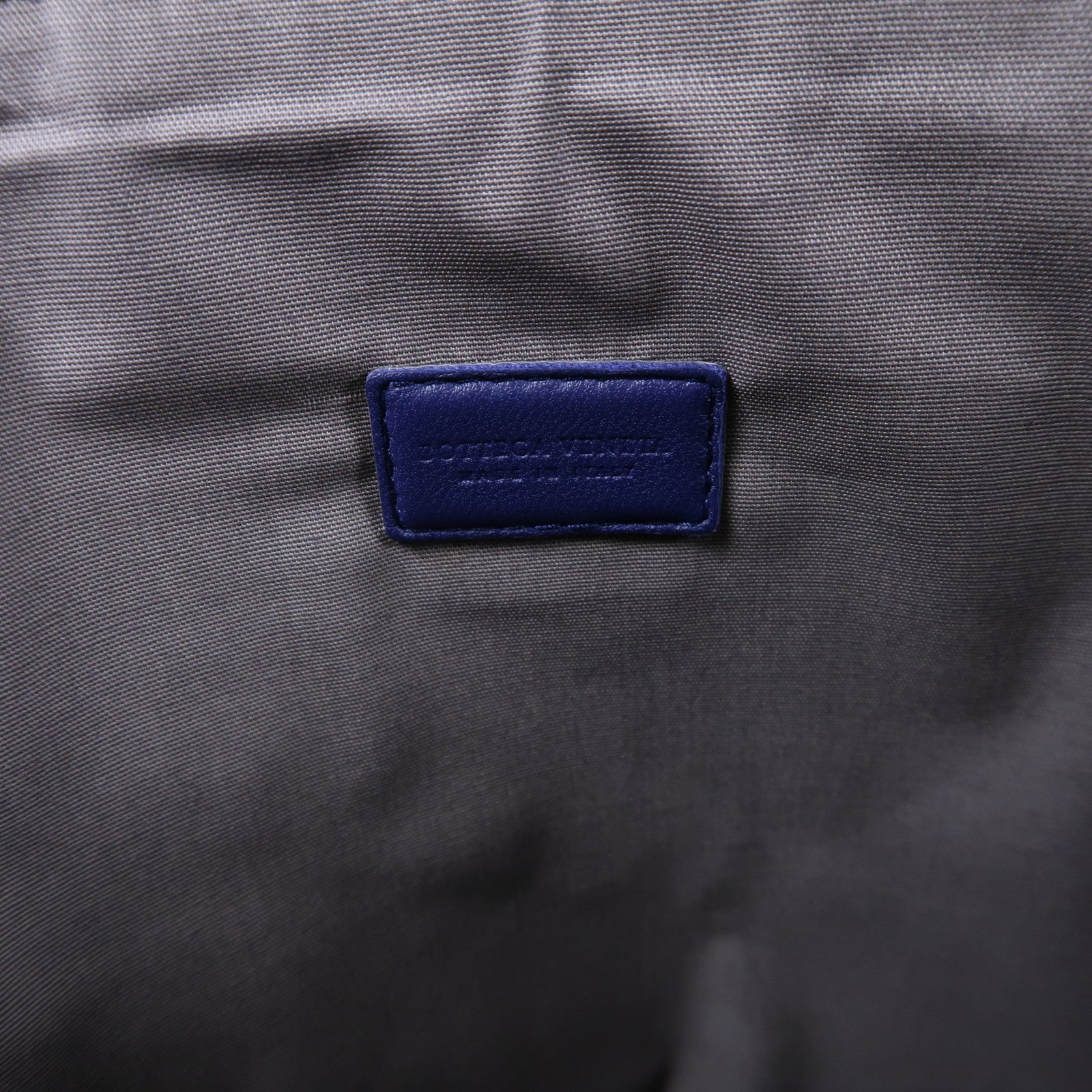 BOTTEGA VENETA 牛皮皮革Clutch Bag銀扣手拿包藍色