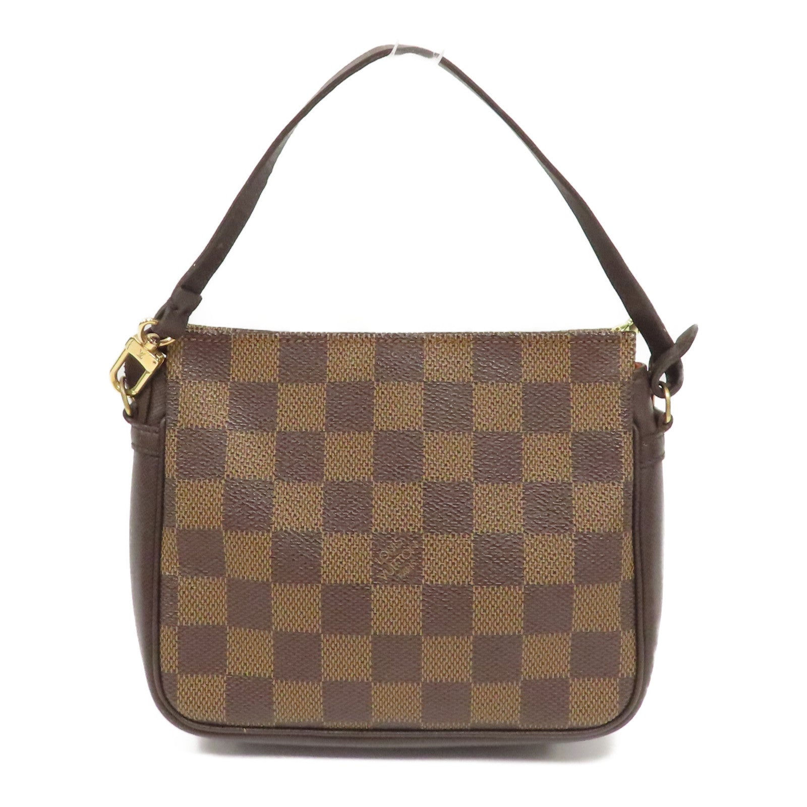 LOUIS VUITTON 【激減優惠】Damier Trousse Makeup金扣手拿包啡色