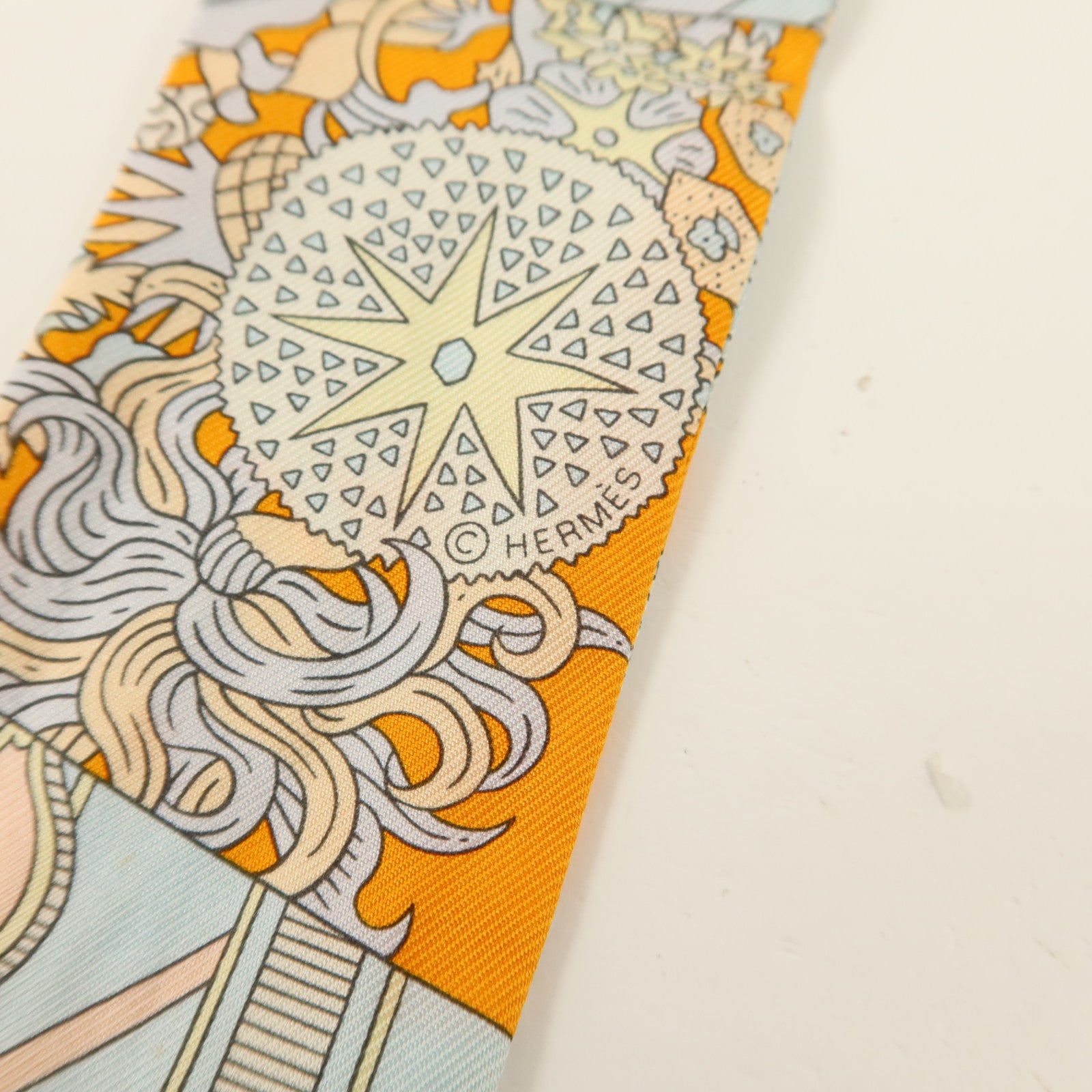 HERMES 絲質Twilly絲巾