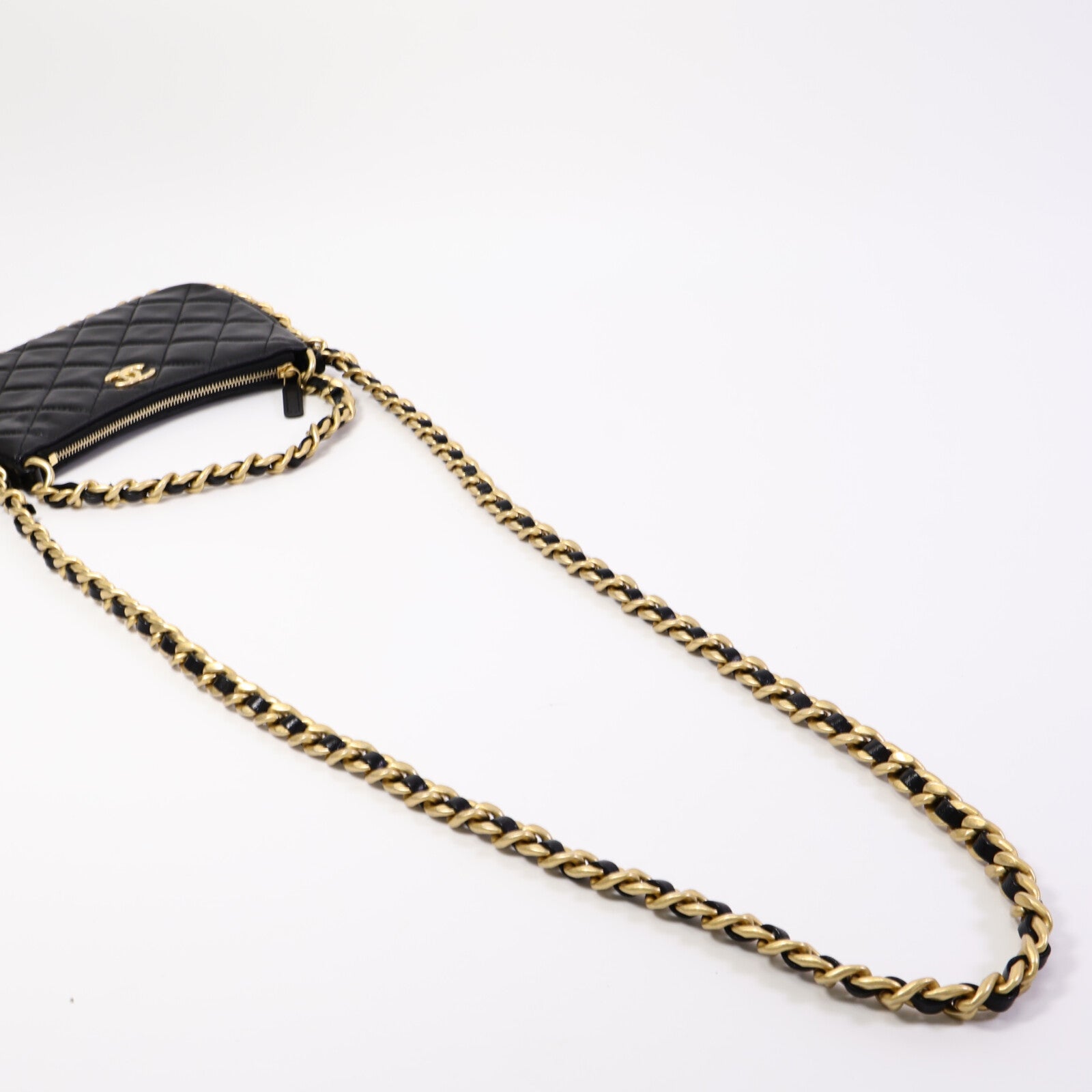 CHANEL 牛皮皮革Matelasse Chain Shoulder Bag手挽肩背兩用袋