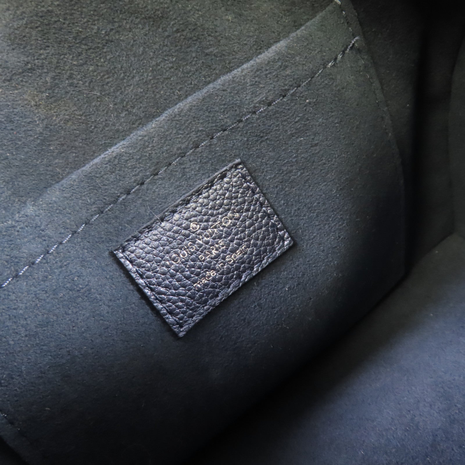 LOUIS VUITTON Monogram Empreinte Speedy Bandouliere 20 2way Shoulder Bag銀扣手挽肩背兩用袋藍色