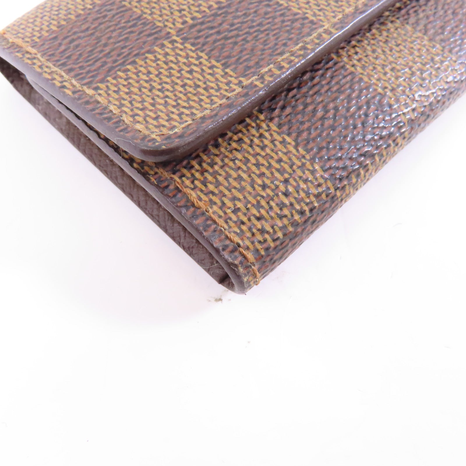 LOUIS VUITTON Damier Multicles 6金扣鎖匙扣棕色
