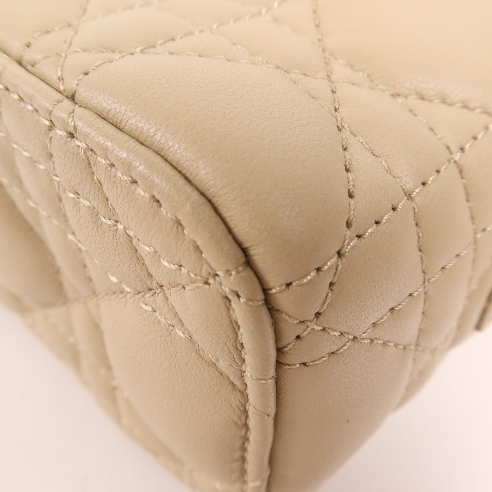 Dior 牛皮皮革Micro Vanity Case金扣手挽肩背兩用袋