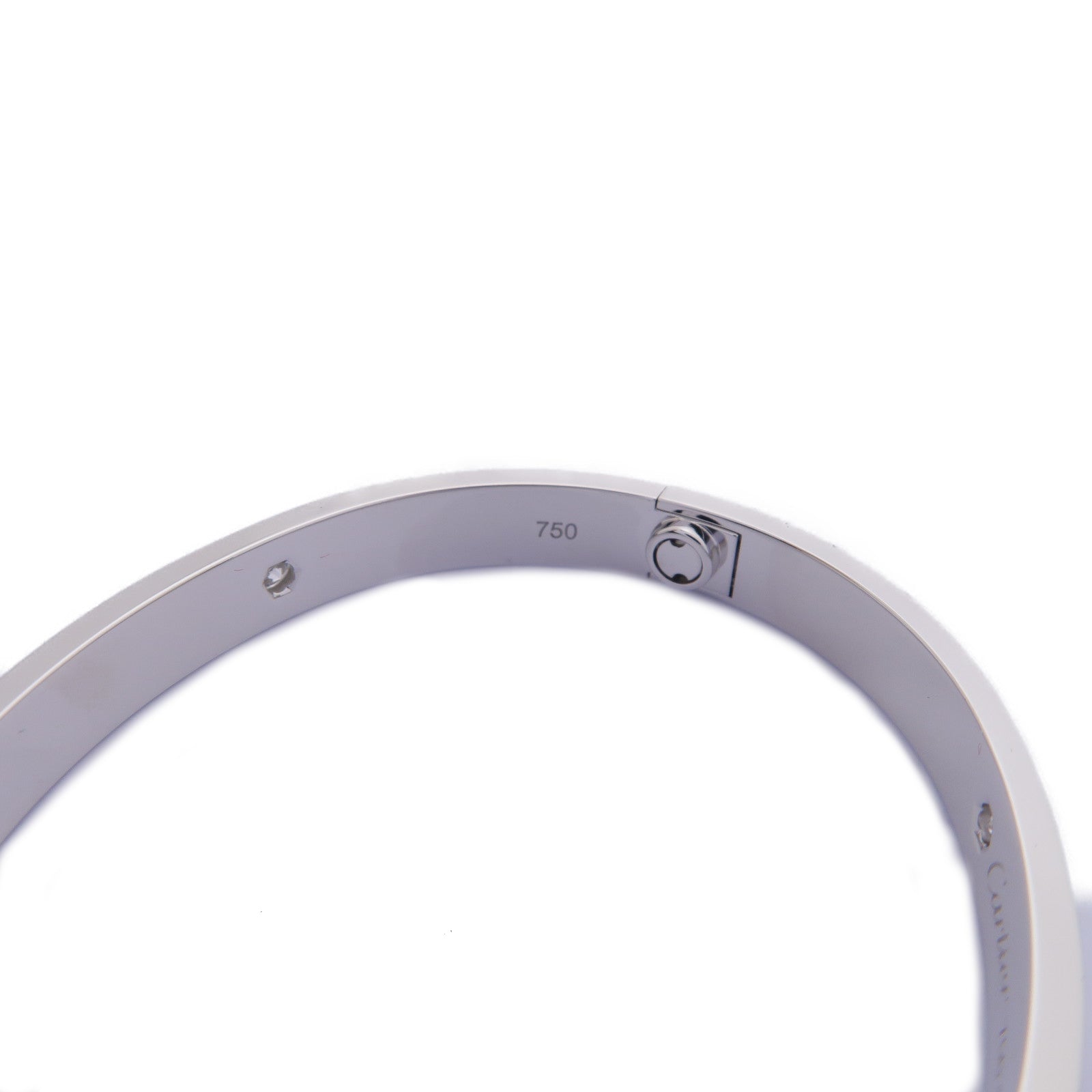 CARTIER **【激減優惠】18K白金Love Bracelet 4 Diamond鑽石手鐲Cartier#16
