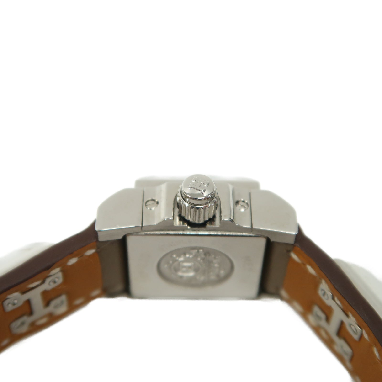 HERMES Medor TPM Swift皮革手錶石英機芯經典駝色