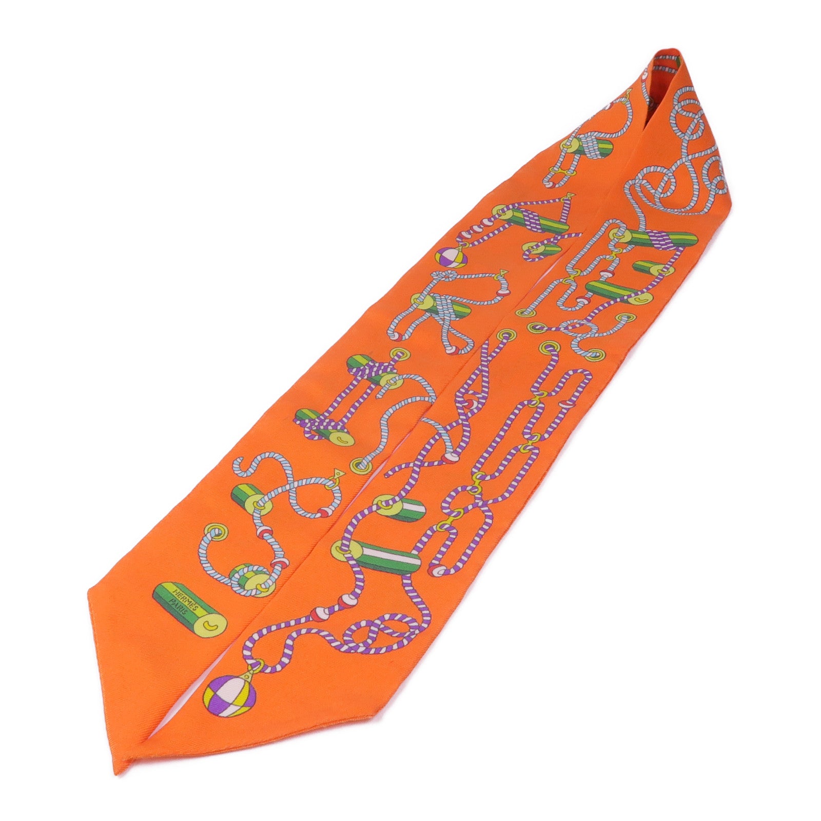 HERMES 絲質Twilly絲巾