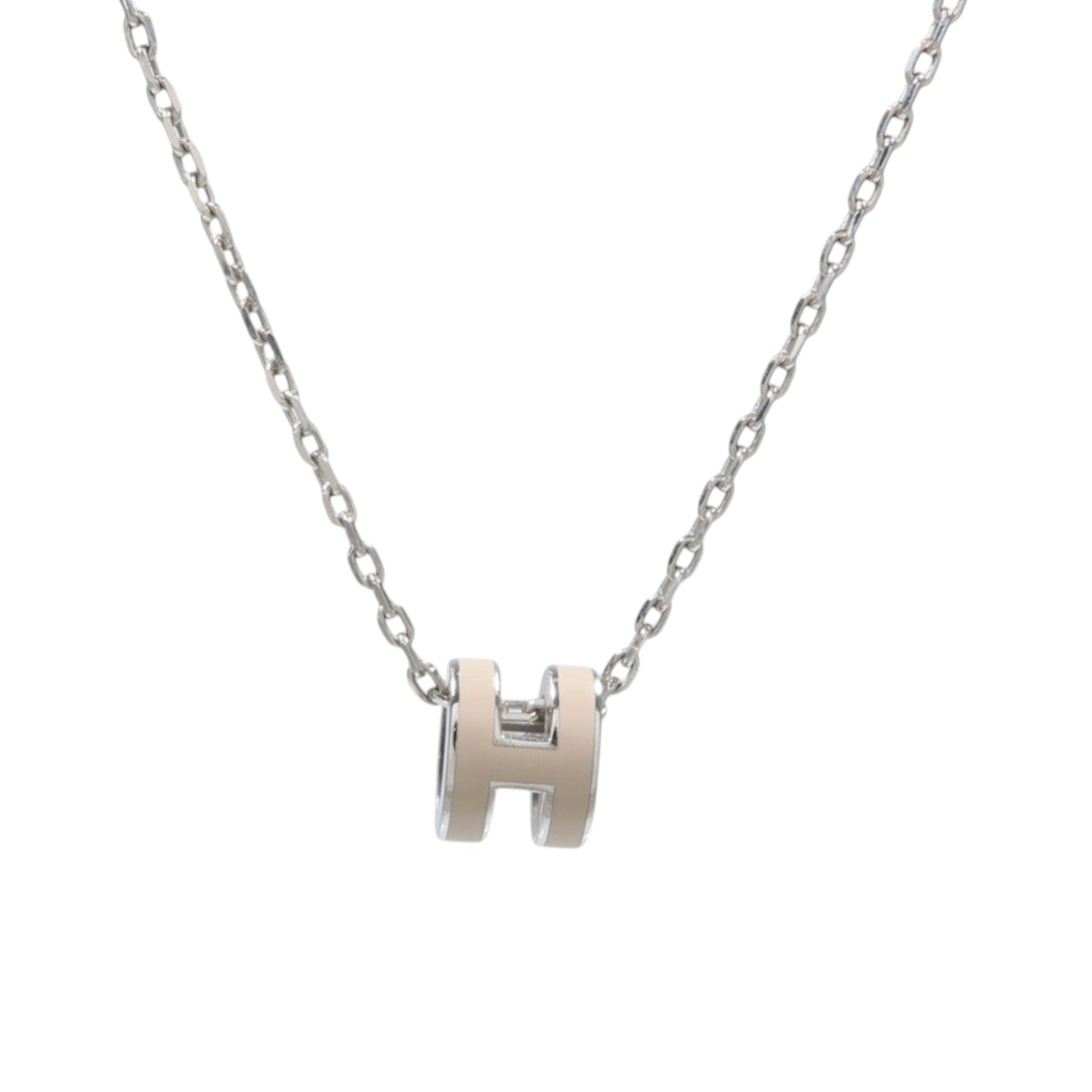 HERMES 金屬/琺瑯Mini Pop H Necklace項鍊