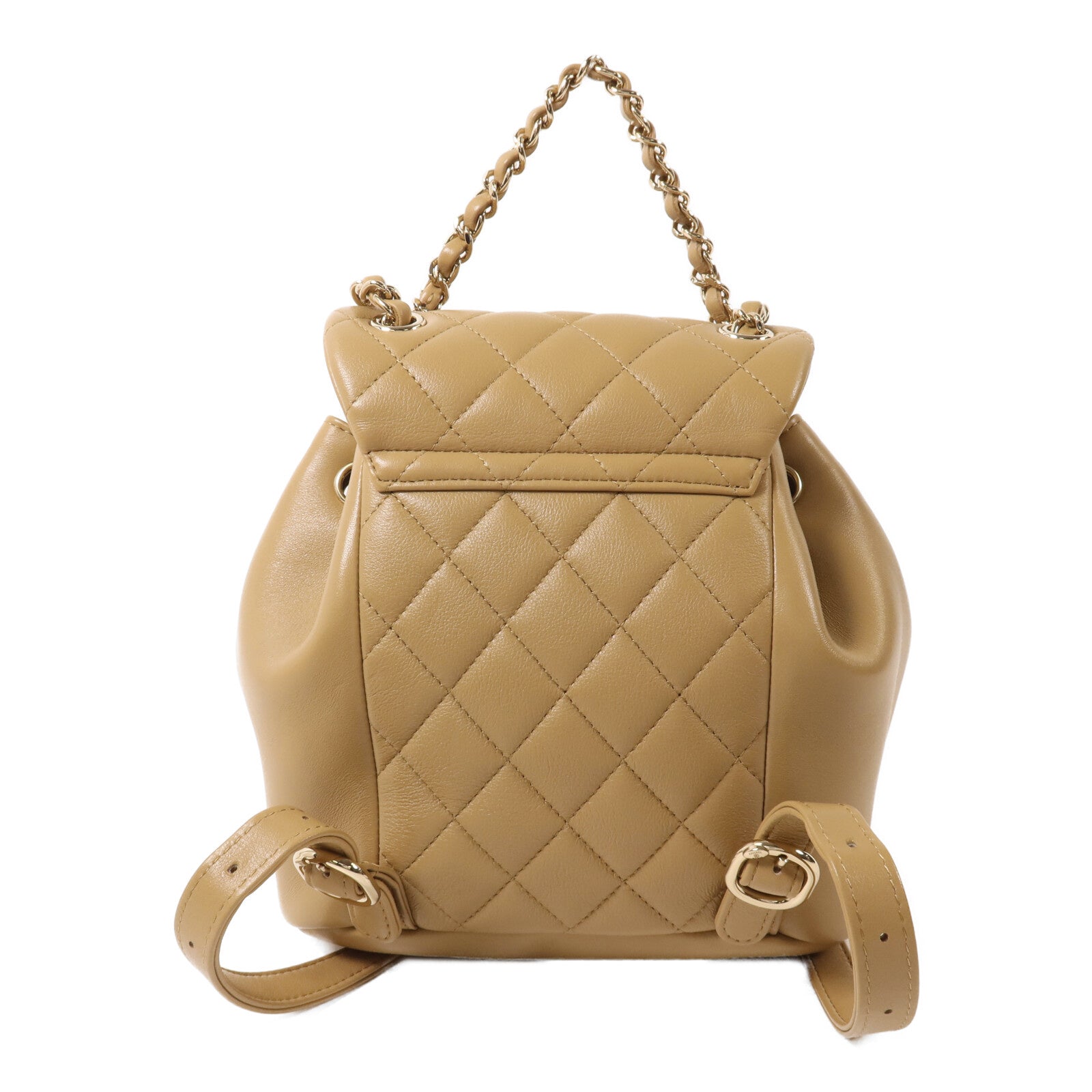 CHANEL 羊皮皮革Backpack鏈帶背包