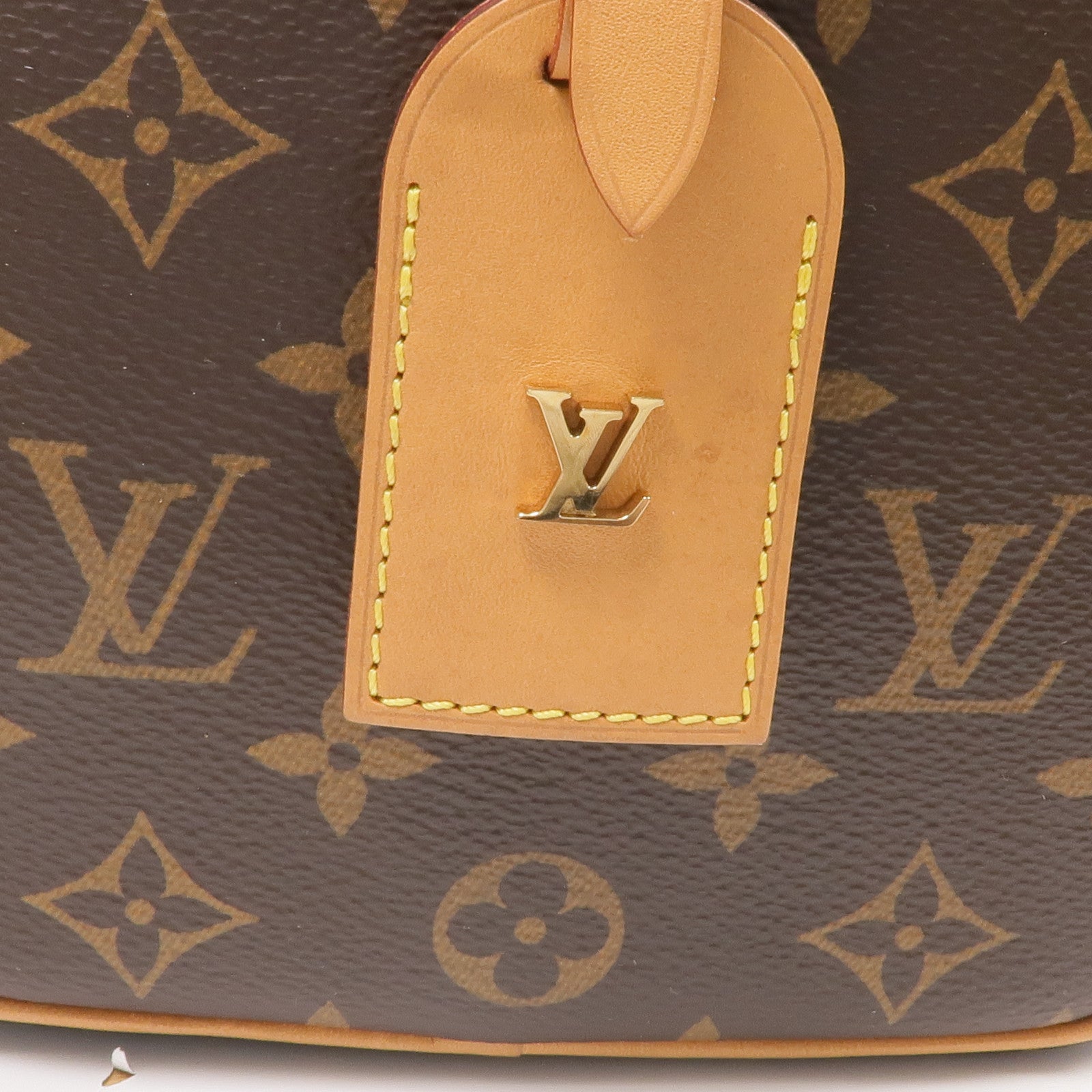 LOUIS VUITTON Monogram Boite Chapeau Souple金扣肩背袋棕色