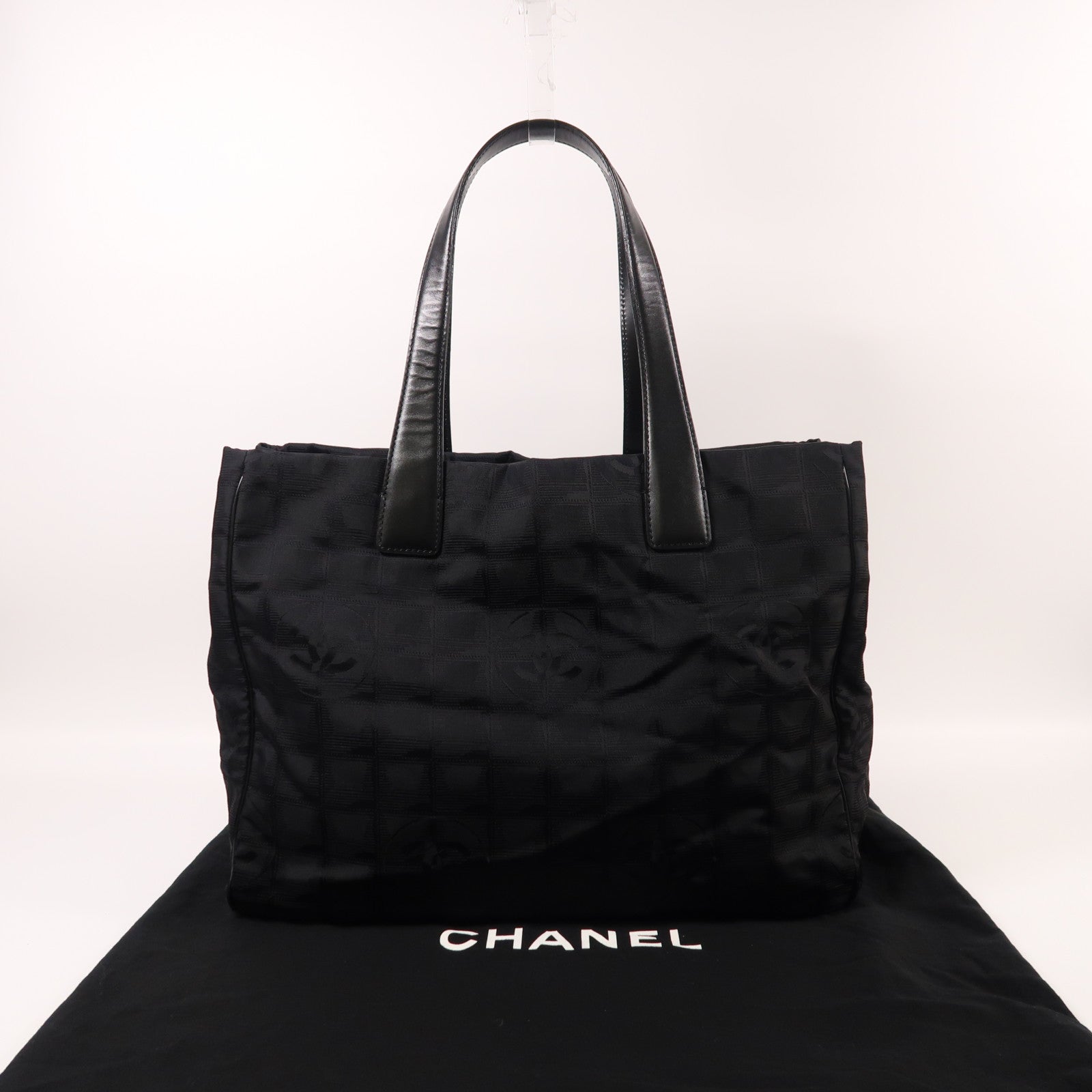 CHANEL 尼龍Vintage Tote Bag金扣肩背袋