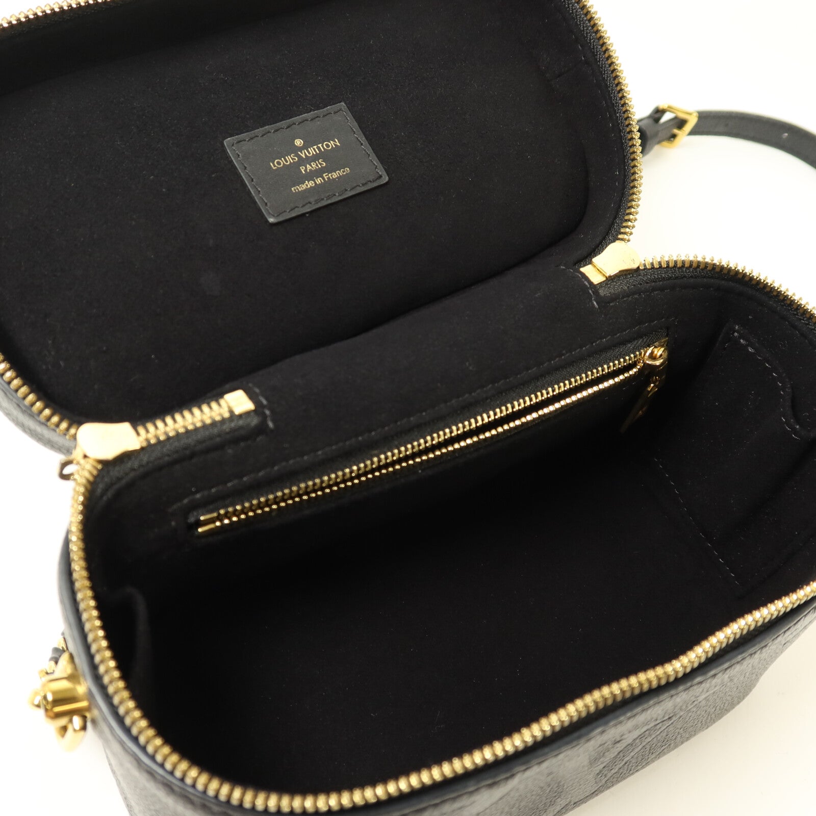 LOUIS VUITTON Monogram Empreinte Vanity Case金扣鏈帶肩背袋