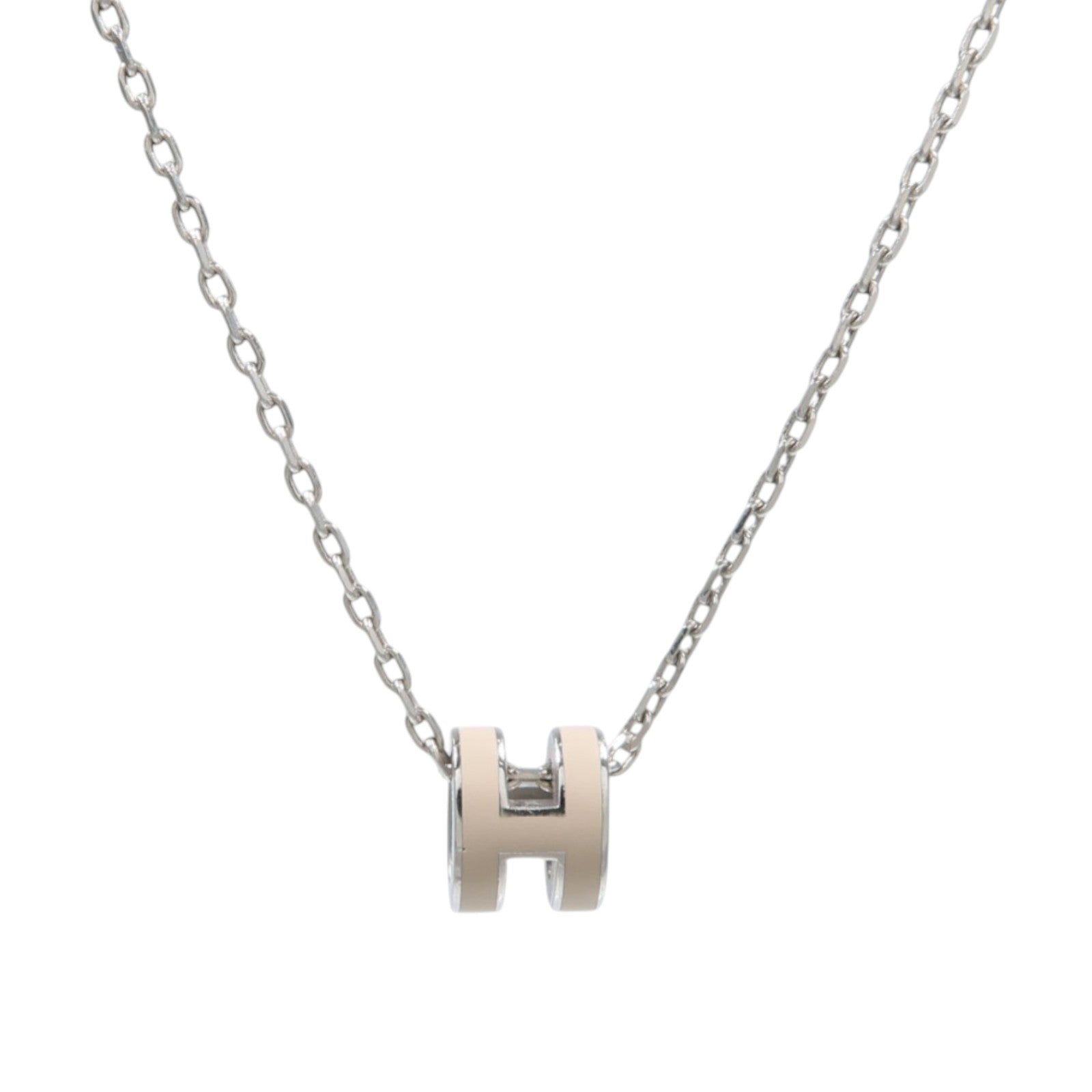 HERMES 金屬/琺瑯Mini Pop H Necklace項鍊