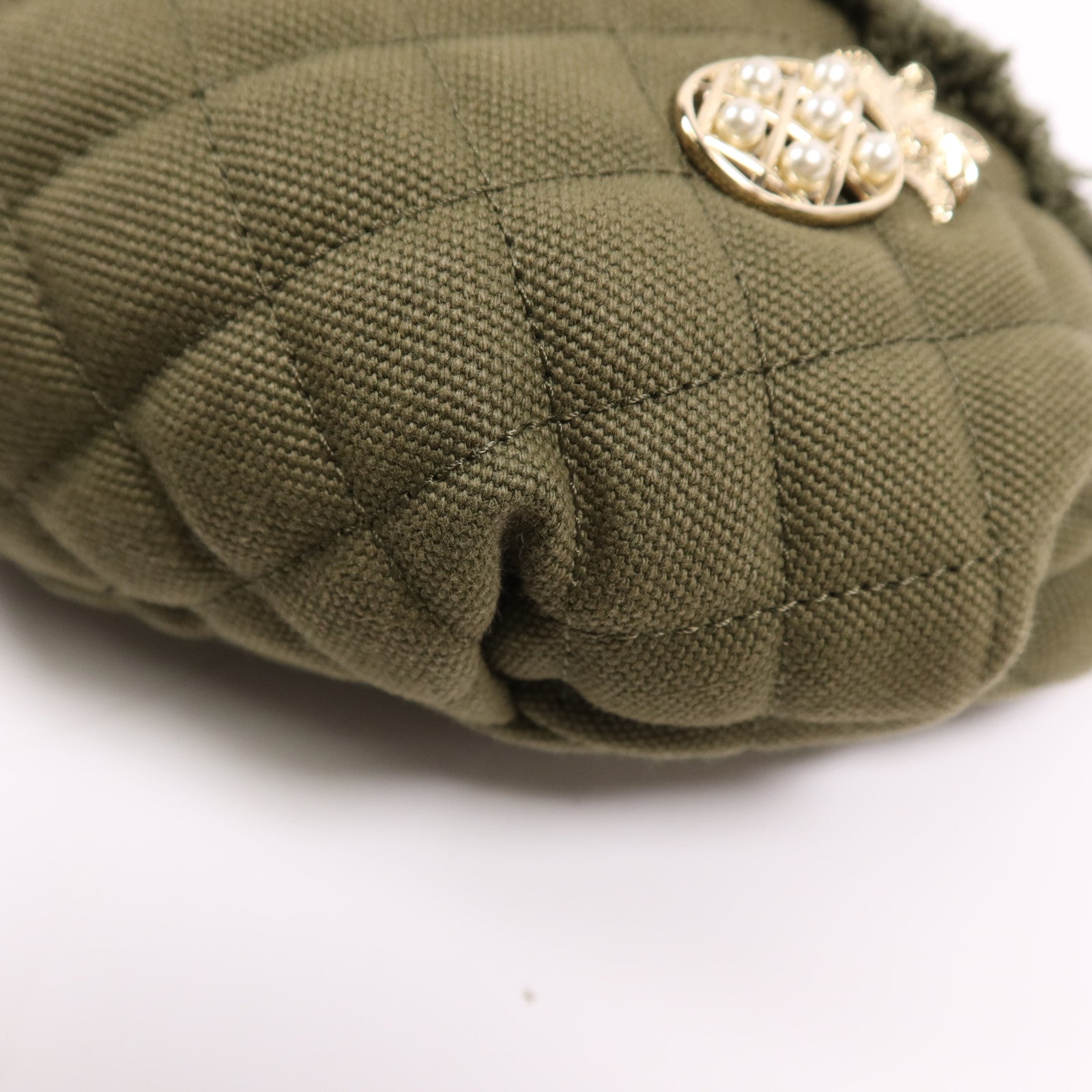 CHANEL 帆布Waist銀扣腰包