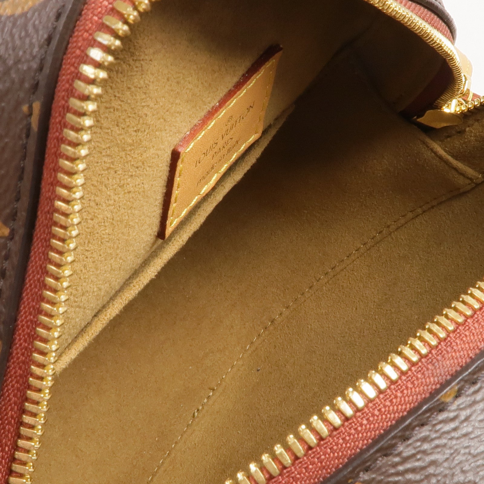 LOUIS VUITTON Monogram Boite Chapeau Souple金扣肩背袋棕色