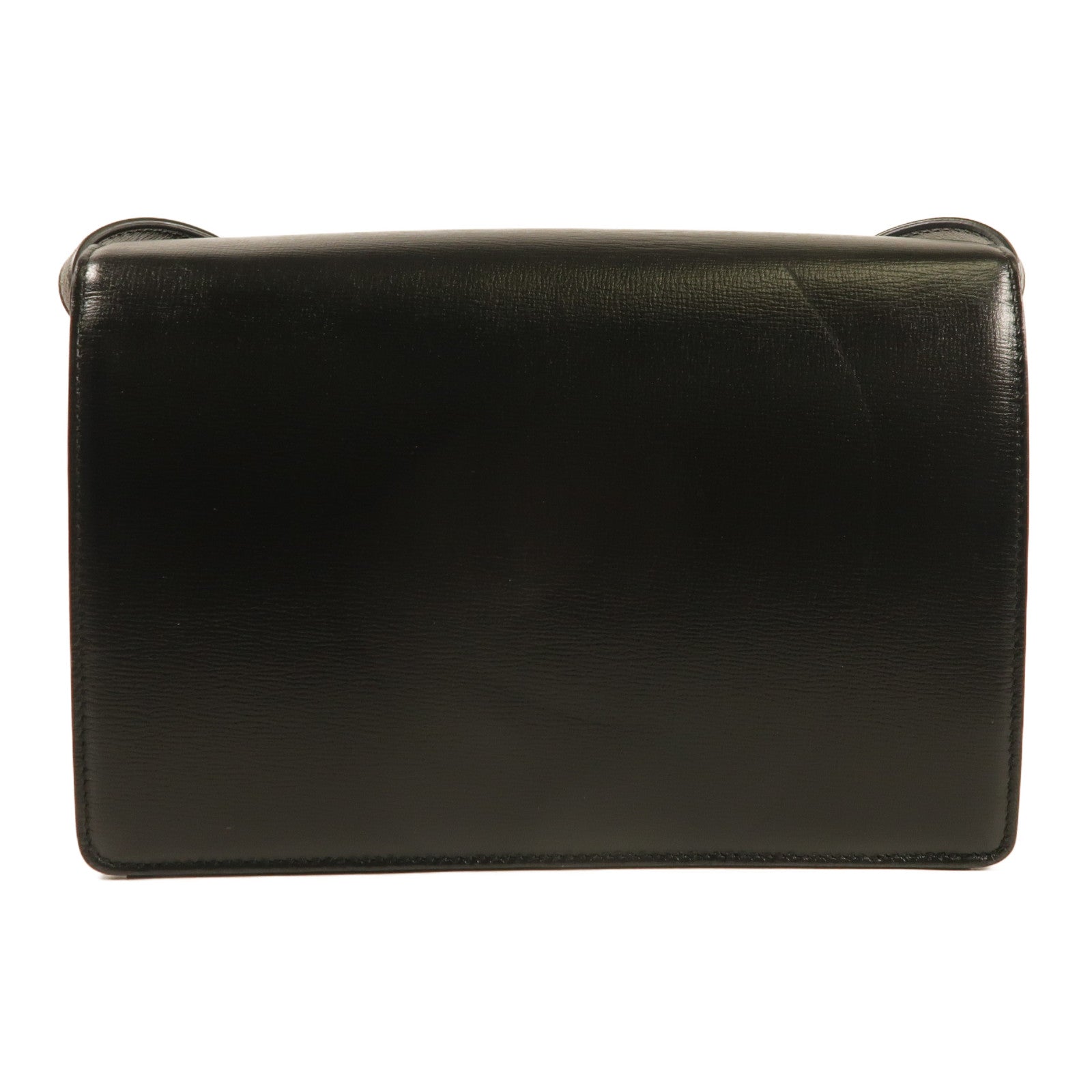 GUCCI GG GHW Shoulder Bag 589474 Calfskin Leather Black