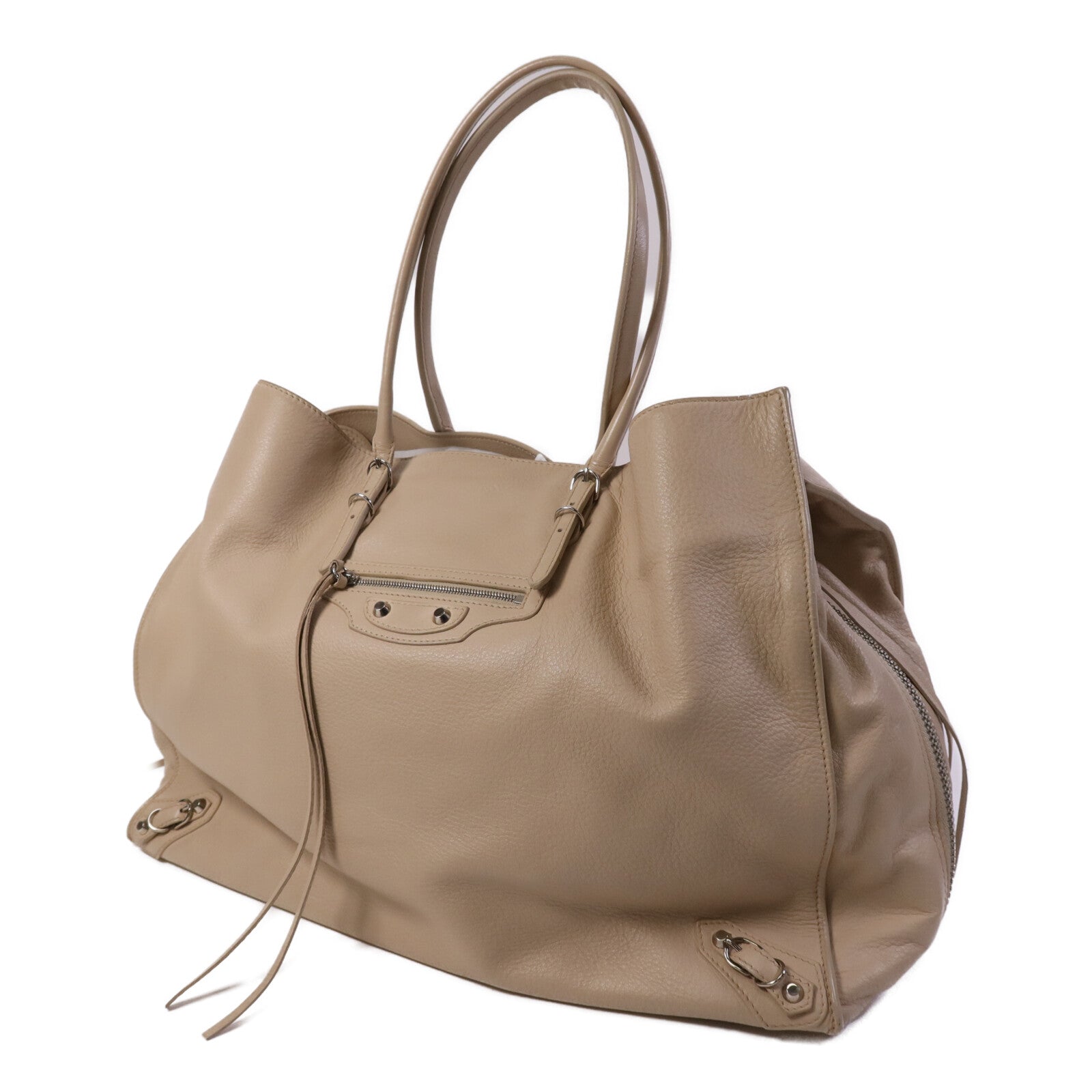 BALENCIAGA 牛皮皮革Papier A4 Zip Around銀扣肩背袋