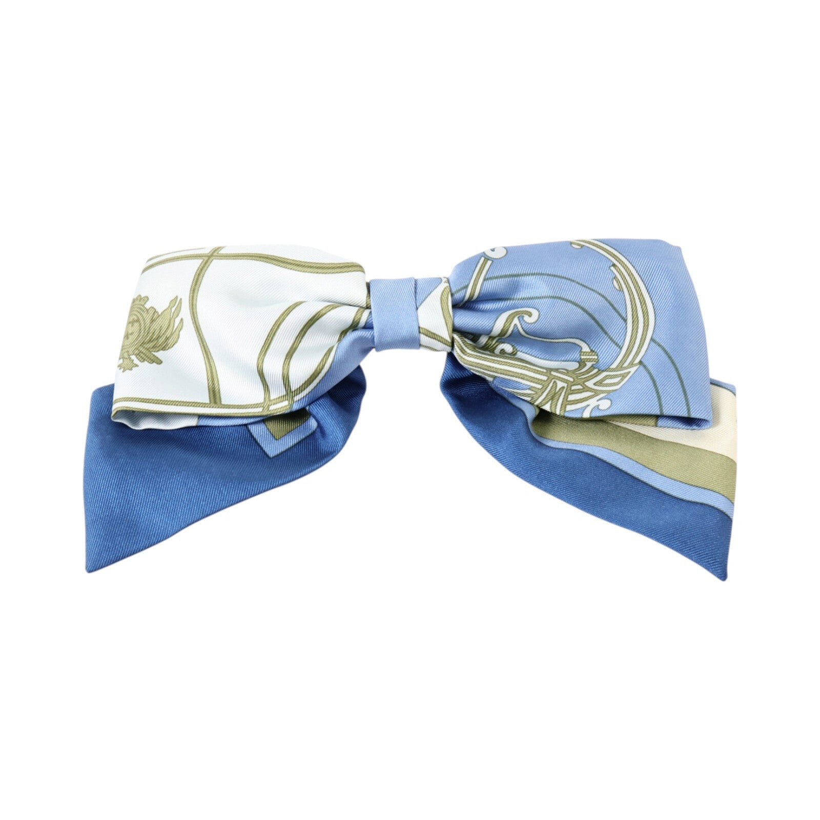 HERMES 絲質Ex-Libris Grenelle Hair Clip髮夾