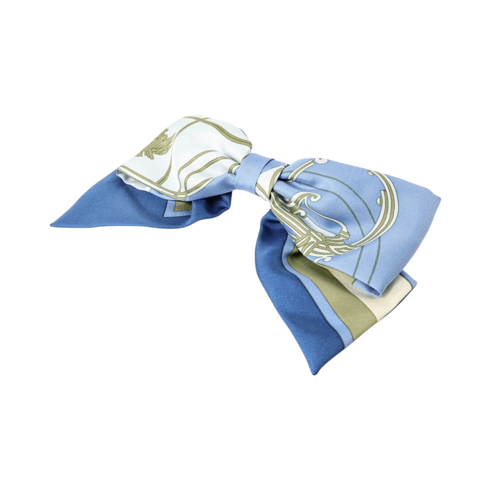 HERMES 絲質Ex-Libris Grenelle Hair Clip髮夾