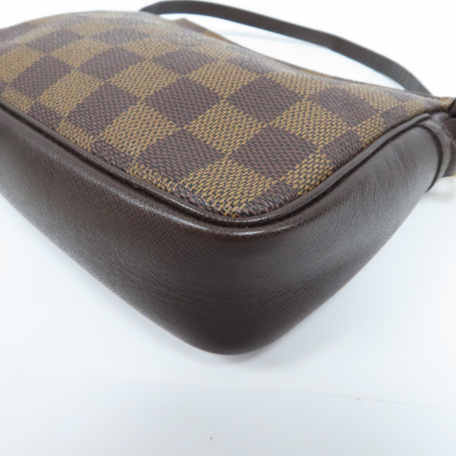 LOUIS VUITTON 【激減優惠】Damier Trousse Makeup金扣手拿包啡色