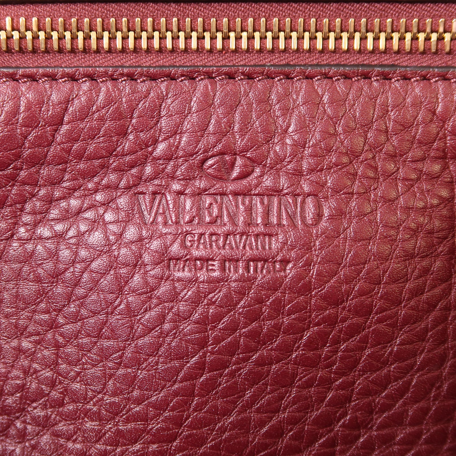Valentino 牛皮皮革Shoulder Bag金扣手挽肩背兩用袋