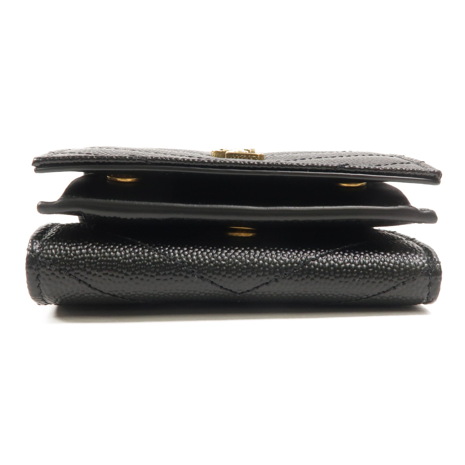 SAINT LAURENT 牛皮皮革Cassandre Matelasse Origami Tiny Wallet錢包