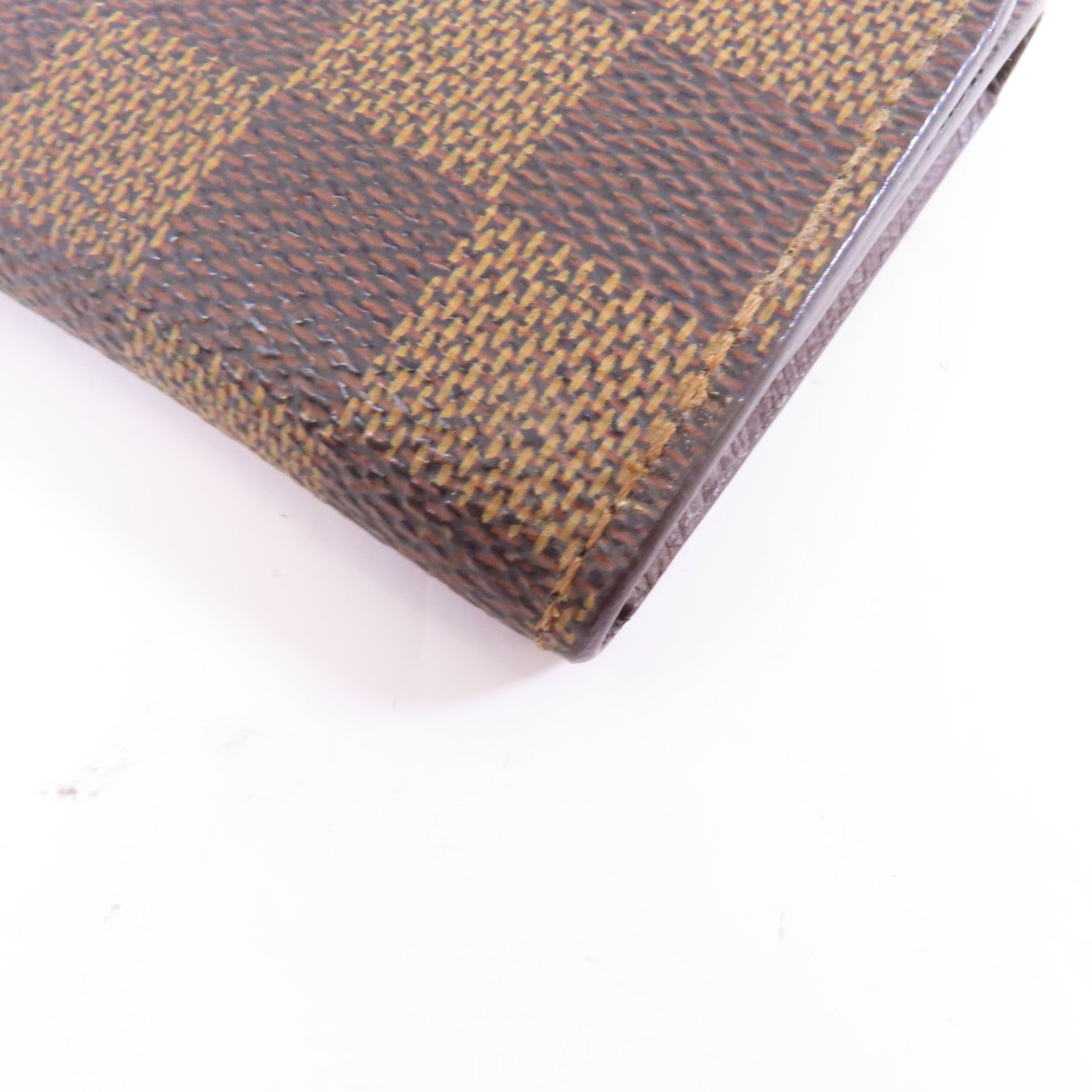 LOUIS VUITTON Damier Multicles 6金扣鎖匙扣棕色