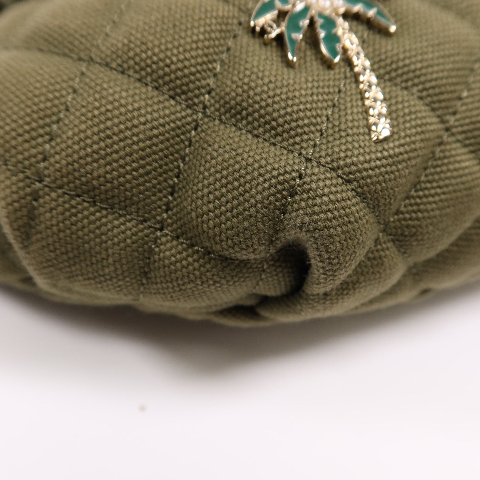 CHANEL 帆布Waist銀扣腰包